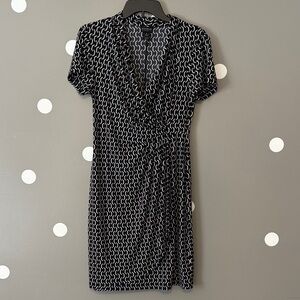 Enfocus Studio Black and White Geometric Mini Dress